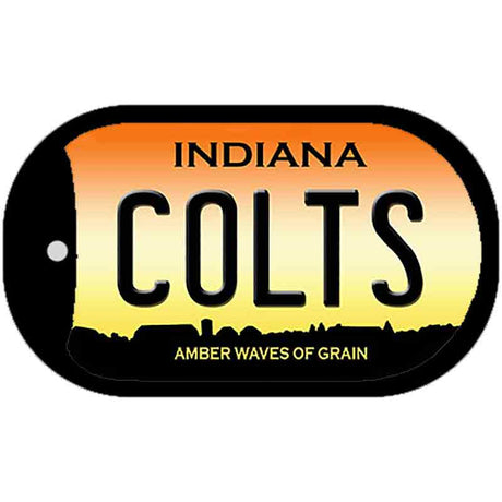 Indiana Colts Novelty Metal Dog Tag Necklace DT-11936