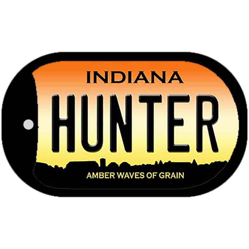 Hunter Indiana Novelty Metal Dog Tag Necklace DT-11937