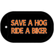 Save A Hog Novelty Metal Dog Tag Necklace DT-1193