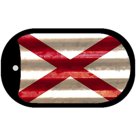 Alabama Corrugated Flag Novelty Dog Tag Necklace DT-11942