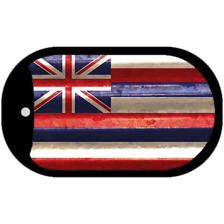 Hawaii Corrugated Flag Novelty Dog Tag Necklace DT-11952