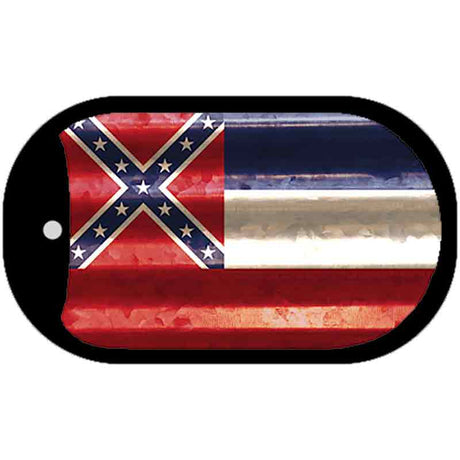 Mississippi Corrugated Flag Novelty Dog Tag Necklace DT-11965