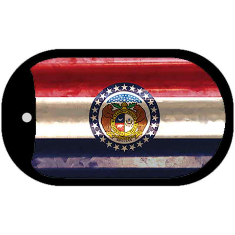 Missouri Corrugated Flag Novelty Dog Tag Necklace DT-11966