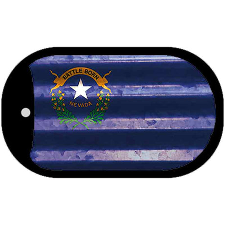 Nevada Corrugated Flag Novelty Dog Tag Necklace DT-11969