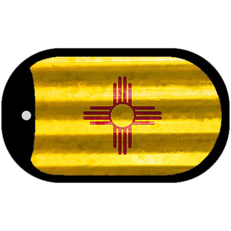 New Mexico Corrugated Flag Novelty Dog Tag Necklace DT-11972