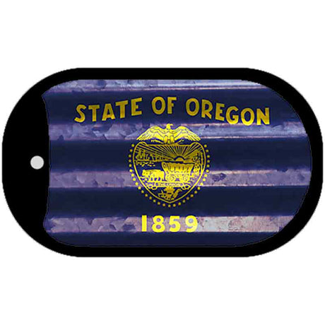 Oregon Corrugated Flag Novelty Dog Tag Necklace DT-11978