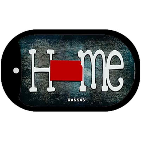 Kansas Home State Outline Novelty Dog Tag Necklace DT-12007