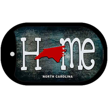 North Carolina Home State Outline Novelty Dog Tag Necklace DT-12024