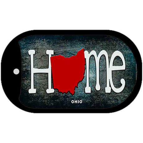 Ohio Home State Outline Novelty Dog Tag Necklace DT-12026