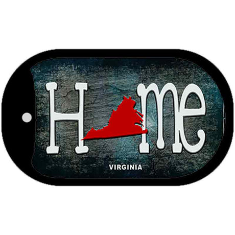 Virginia Home State Outline Novelty Dog Tag Necklace DT-12037