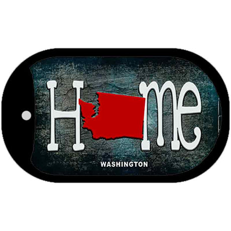 Washington Home State Outline Novelty Dog Tag Necklace DT-12038