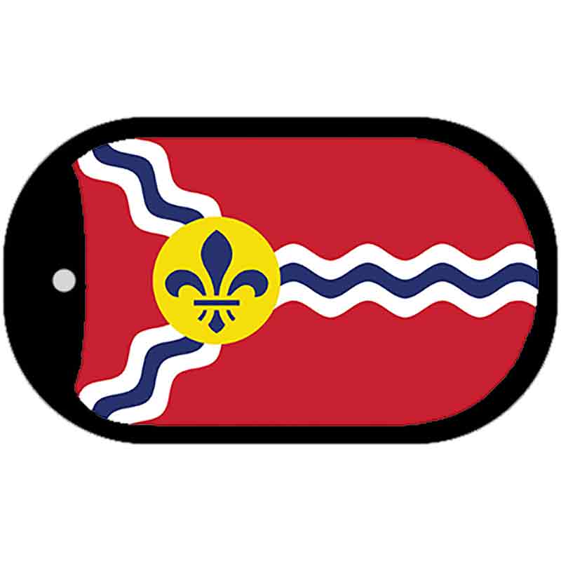 St. Louis State Flag Missouri Novelty Metal Dog Tag Necklace DT-12043