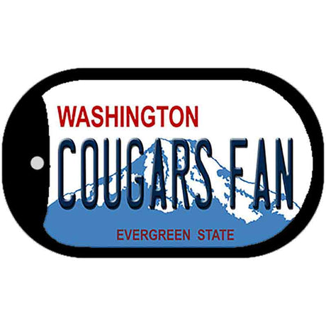 Washington Cougars Fan Novelty Metal Dog Tag Necklace DT-12058