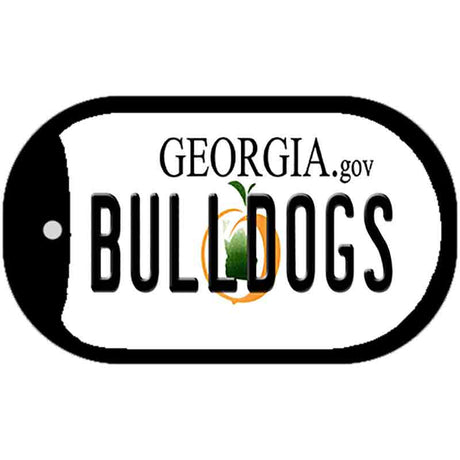 Georgia Bulldogs Novelty Metal Dog Tag Necklace DT-12059