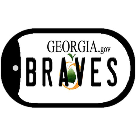 Georgia Braves Novelty Metal Dog Tag Necklace DT-12060