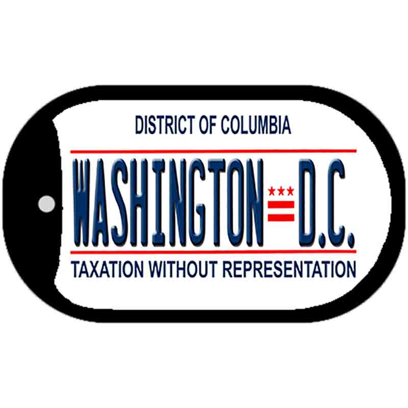 District Of Columbia State Novelty Metal Dog Tag Necklace DT-12061