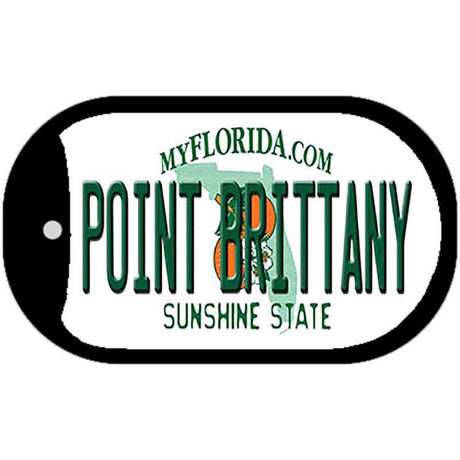 Florida Point Brittany Novelty Metal Dog Tag Necklace DT-12062