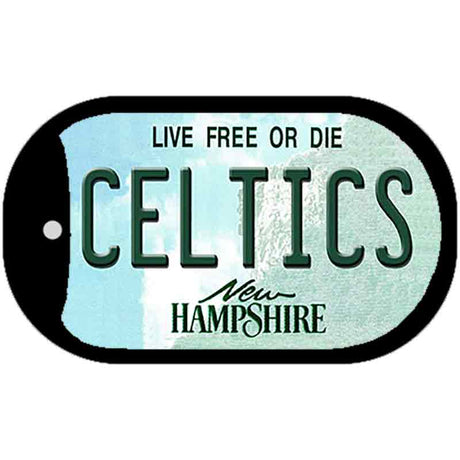 Celtics New Hampshire State Novelty Metal Dog Tag Necklace DT-12072