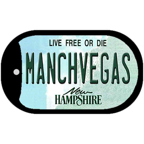 Manchvegas New Hampshire State Novelty Metal Dog Tag Necklace DT-12076