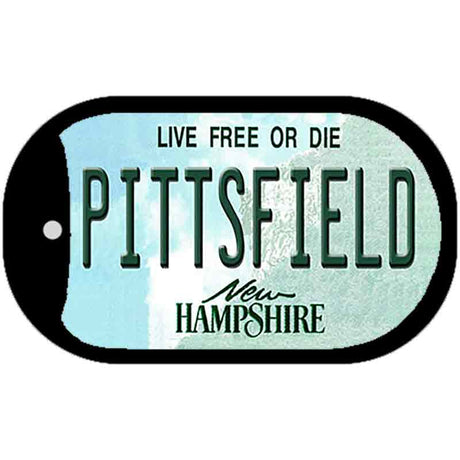 Pittsfield New Hampshire State Novelty Metal Dog Tag Necklace DT-12077