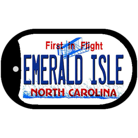 Emerald Island North Carolina State Novelty Metal Dog Tag Necklace DT-12085