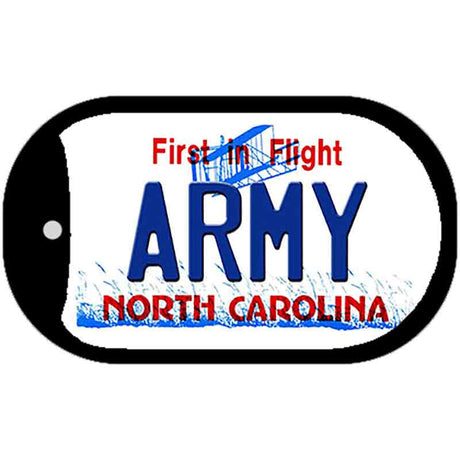 Army North Carolina State Novelty Metal Dog Tag Necklace DT-12093