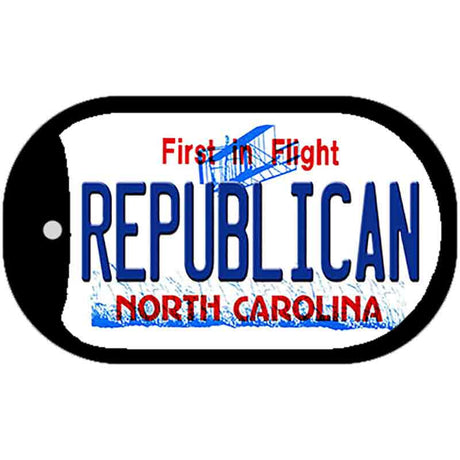 Republican North Carolina State Novelty Metal Dog Tag Necklace DT-12097