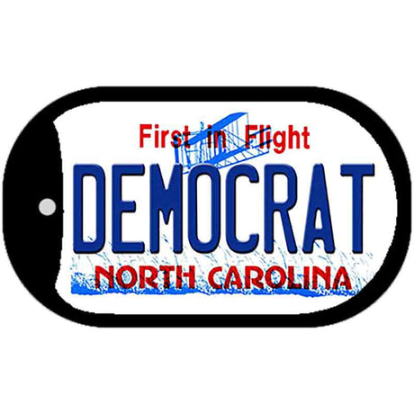 Democrat North Carolina State Novelty Metal Dog Tag Necklace DT-12098