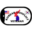 Korean Conflict Veteran Novelty Metal Dog Tag Necklace DT-120