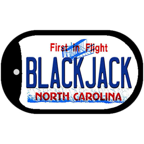 Blackjack North Carolina State Novelty Metal Dog Tag Necklace DT-12102