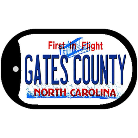 Gates County North Carolina State Novelty Metal Dog Tag Necklace DT-12113