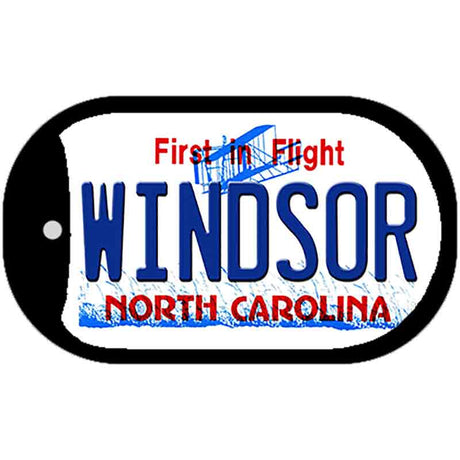 Windsor North Carolina State Novelty Metal Dog Tag Necklace DT-12115