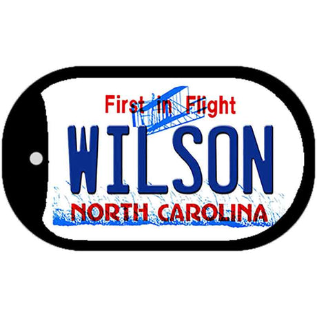 Wilson North Carolina State Novelty Metal Dog Tag Necklace DT-12119