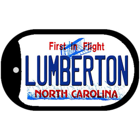 Lumberton North Carolina State Novelty Metal Dog Tag Necklace DT-12120