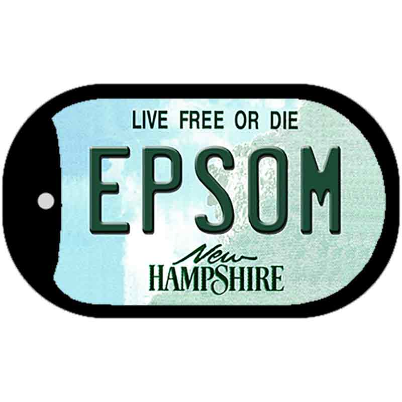 Epsom New Hampshire Novelty Metal Dog Tag Necklace DT-12136