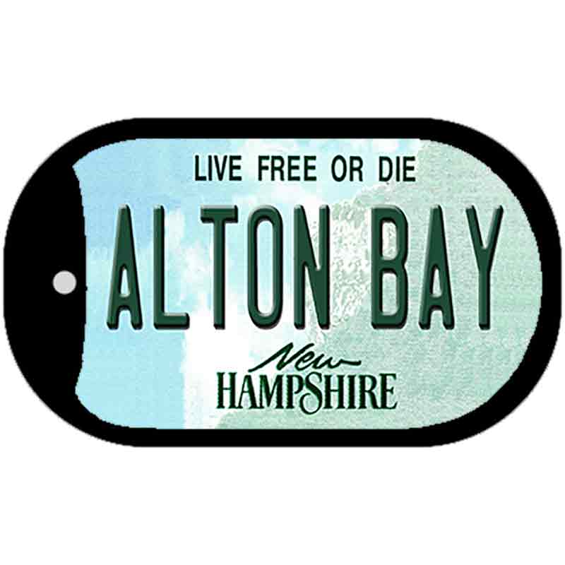 Alton Bay New Hampshire Novelty Metal Dog Tag Necklace DT-12138