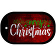 Merry Christmas Novelty Metal Dog Tag Necklace DT-12141