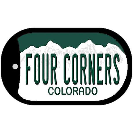 Four Corners Colorado Novelty Metal Dog Tag Necklace DT-12144