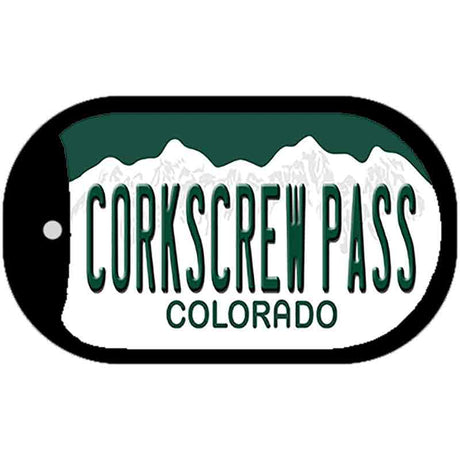 Corkscrew Pass Colorado Novelty Metal Dog Tag Necklace DT-12151