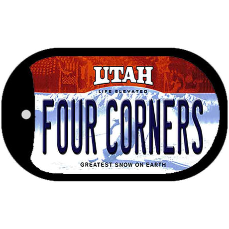 Utah Four Corners Novelty Metal Dog Tag Necklace DT-12159