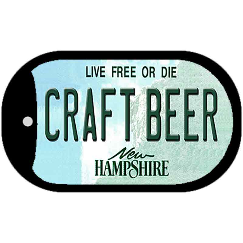 Craft Beer New Hampshire Novelty Metal Dog Tag Necklace DT-12170