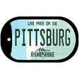 Pittsburg New Hampshire Novelty Metal Dog Tag Necklace DT-12171