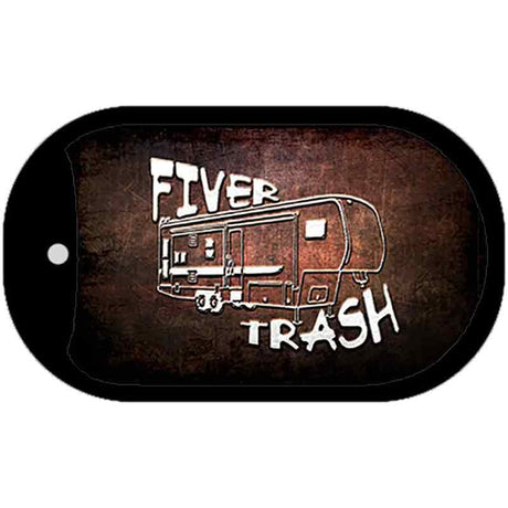 Fiver Trash Novelty Metal Dog Tag Necklace DT-12175