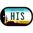 His Arizona Novelty Metal Dog Tag Necklace DT-12179