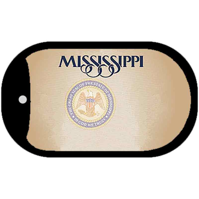 Mississippi Great Seal Blank Novelty Metal Dog Tag Necklace DT-12181