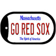 Go Red Sox Massachusetts Novelty Metal Dog Tag Necklace DT-12185