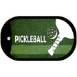 Pickleball Novelty Metal Dog Tag Necklace DT-12186