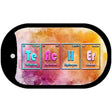 Teacher Periodic Table Novelty Metal Dog Tag Necklace DT-12190