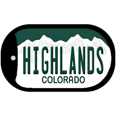 Highlands Colorado Novelty Metal Dog Tag Necklace DT-12191