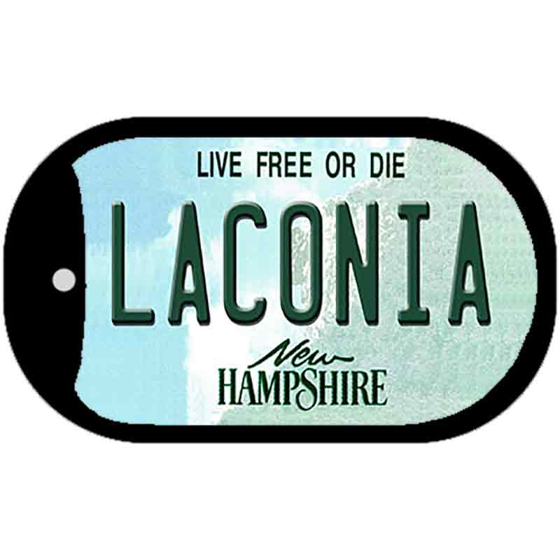 Laconia New Hampshire Novelty Metal Dog Tag Necklace DT-12194